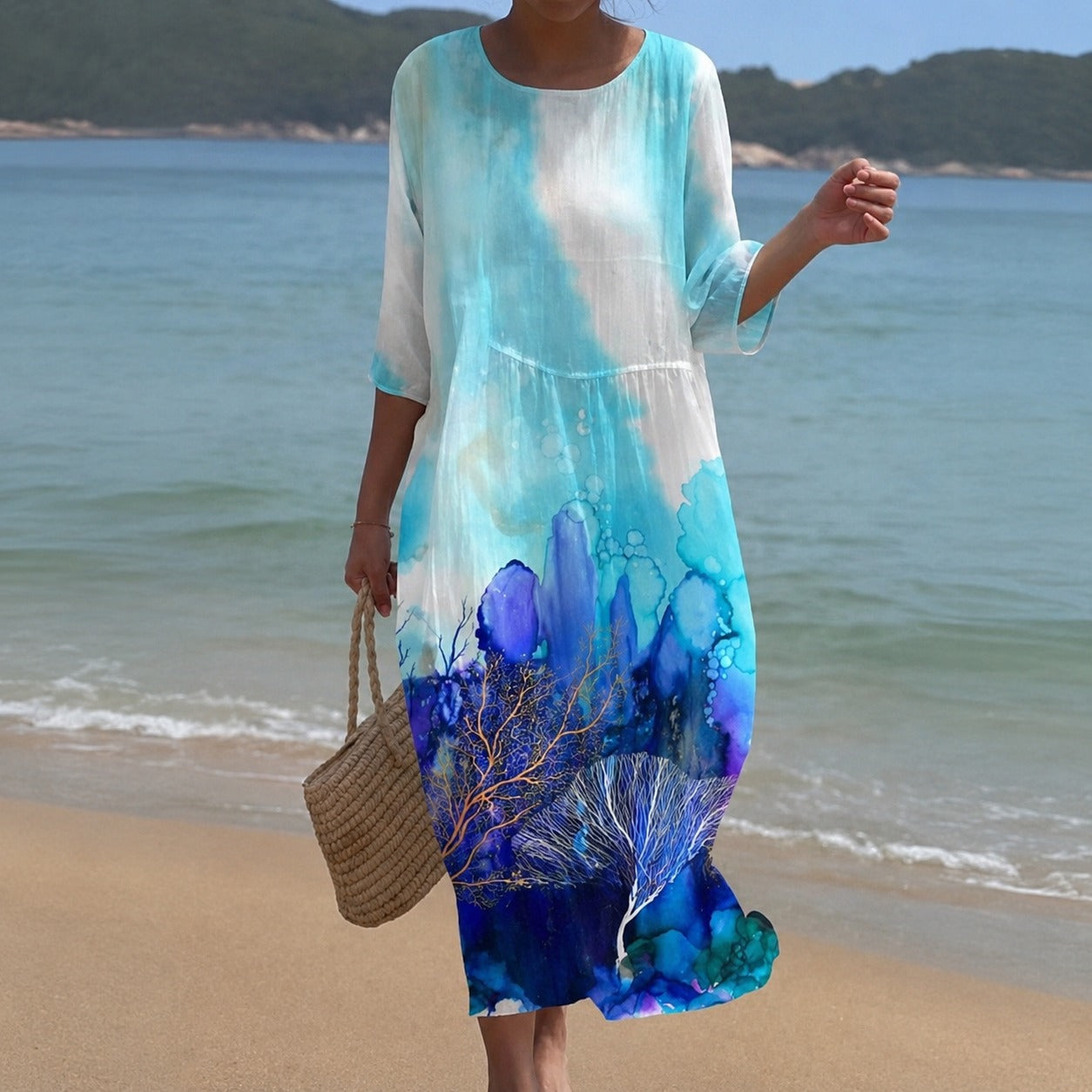 Alina - Vestido midi fluido