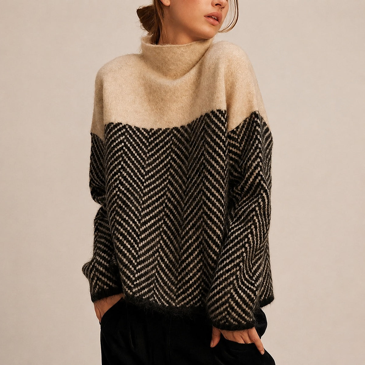 Yancy - Un jersey elegante y grueso para mujer