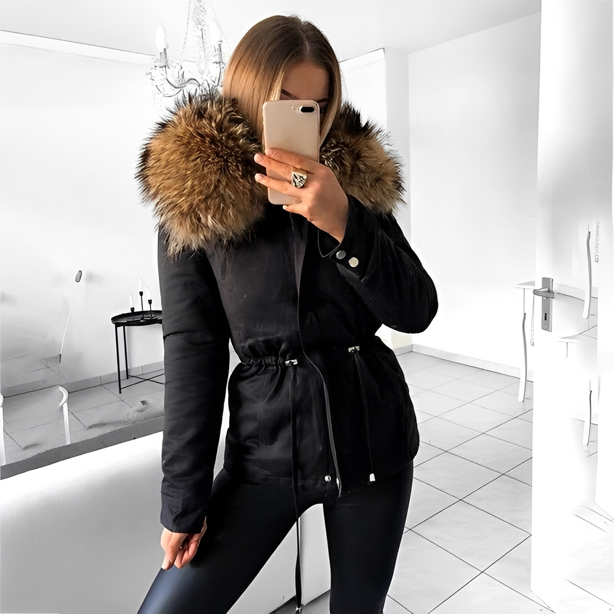 Hasmin - Chaqueta de invierno cómoda y cálida