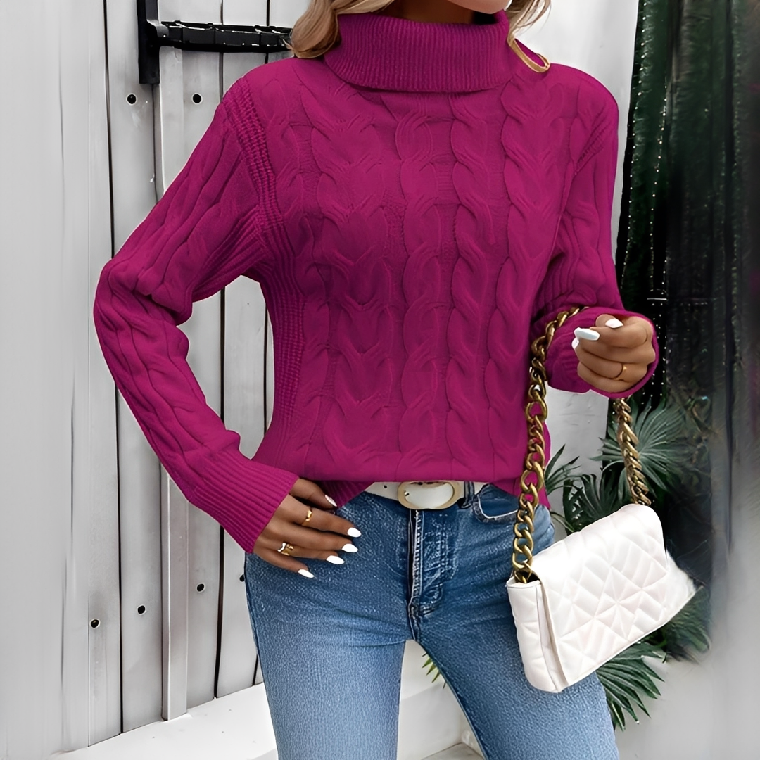 Amélie - Suéter de cuello alto cálido y elegante