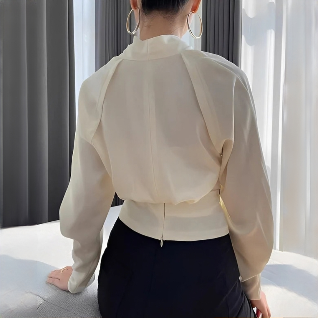 Annora - Blusa elegante y chic de manga larga