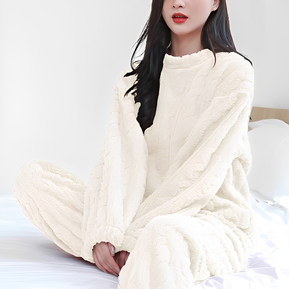 Melysa - Conjunto de pijama acogedor y cómodo