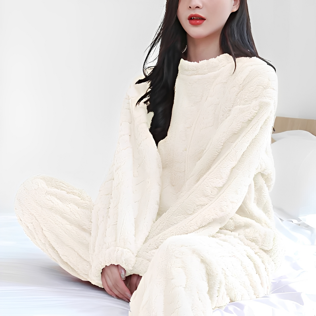 Melysa - Conjunto de pijama acogedor y cómodo