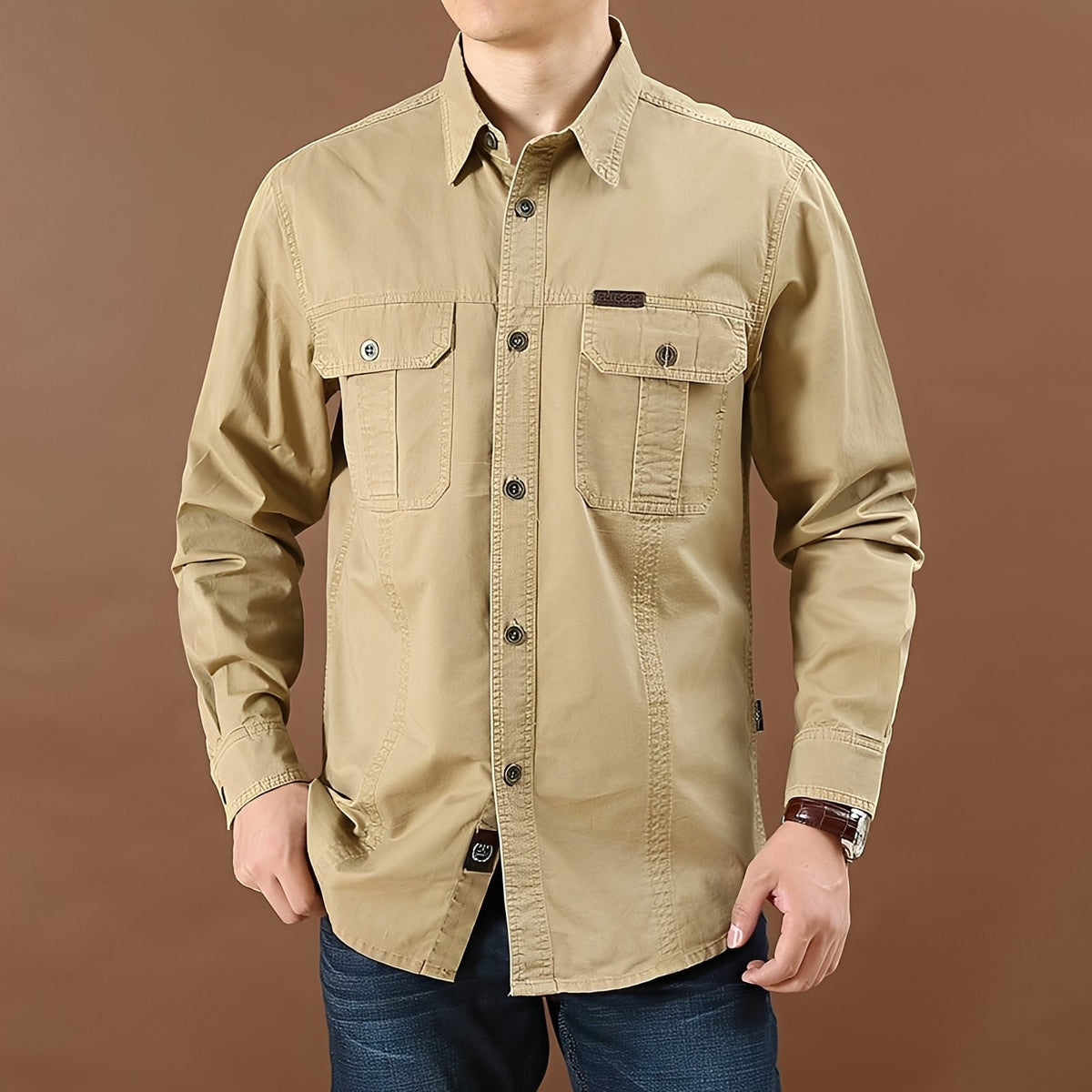 Randulph - Camisa casual y robusta