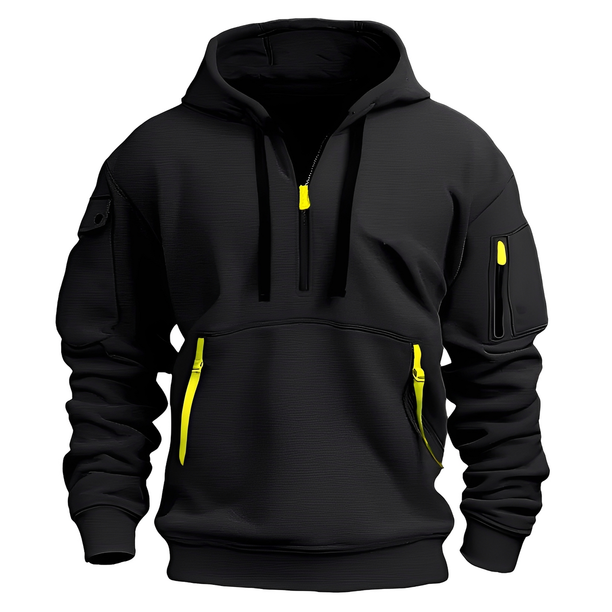 Norton - Sudadera con capucha robusta con media cremallera