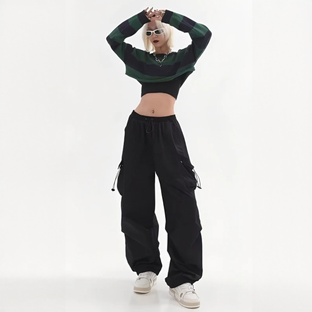 Aimée - Pantalones cargo modernos con pierna ancha