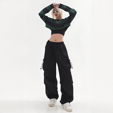 Aimée - Pantalones cargo modernos con pierna ancha