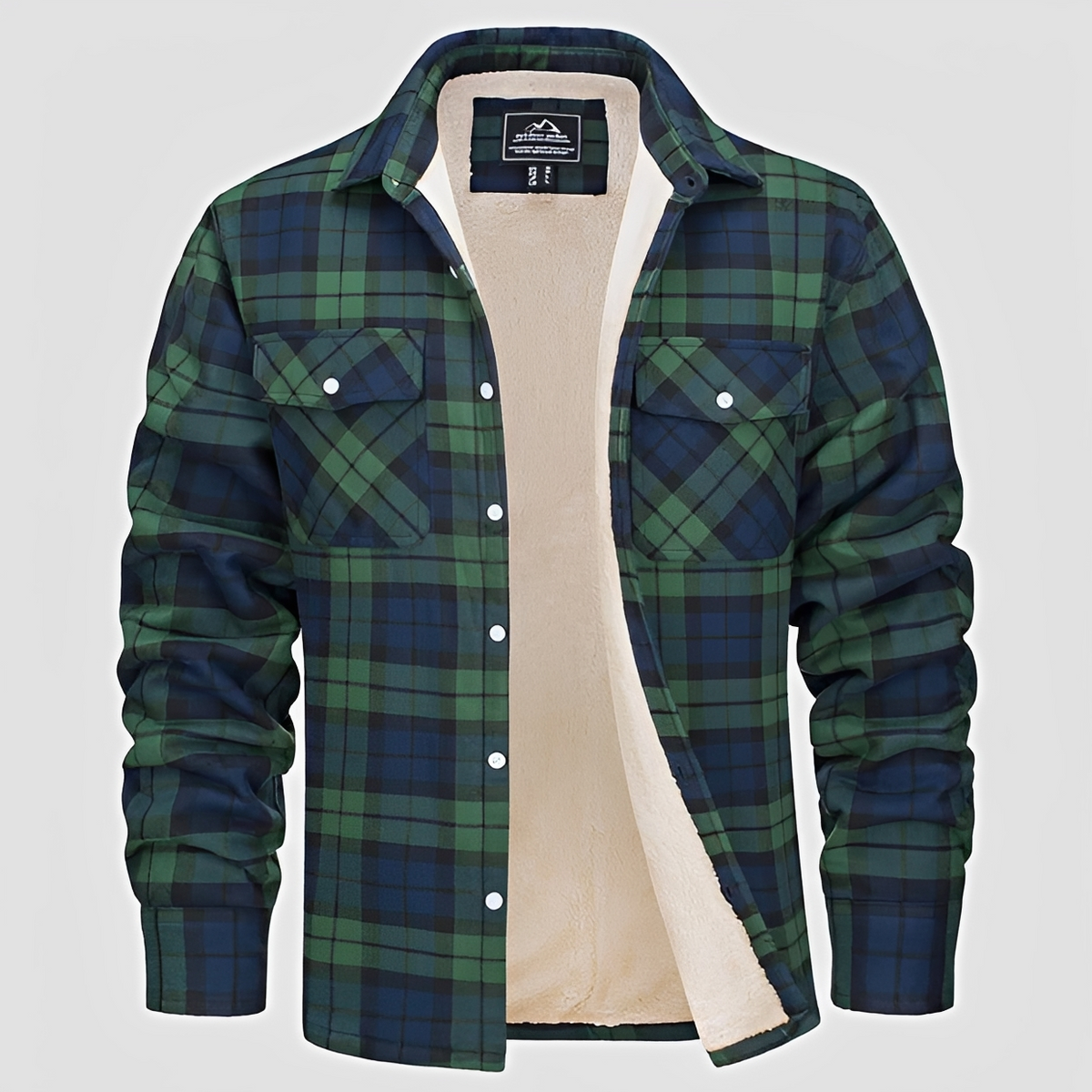 Marlon - Camisa de cuadros de invierno robusta