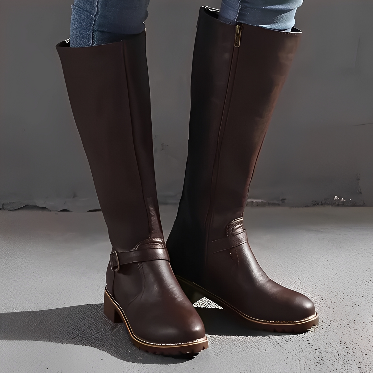 Livie - Botas elegantes con cremallera