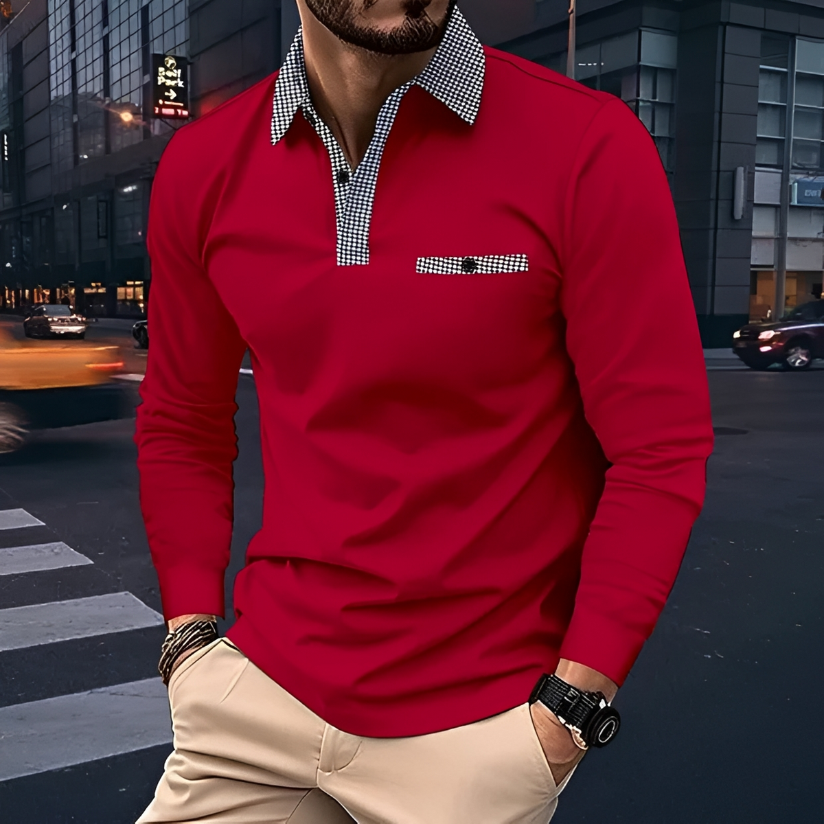 Dansel - Camisa robusta de manga larga