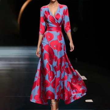 Yuna - Vestido cruzado elegante