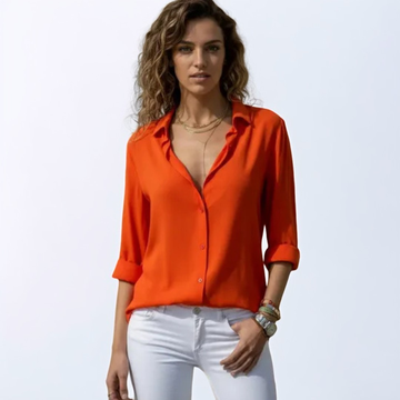 Delilah - Blusa elegante con mangas largas