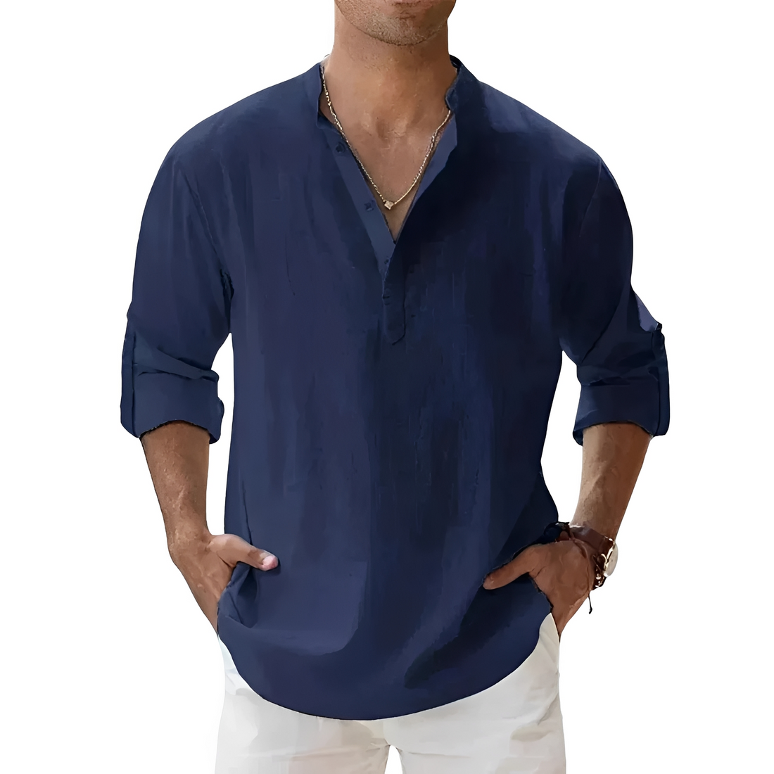 Luca - Camisa casual con mangas largas