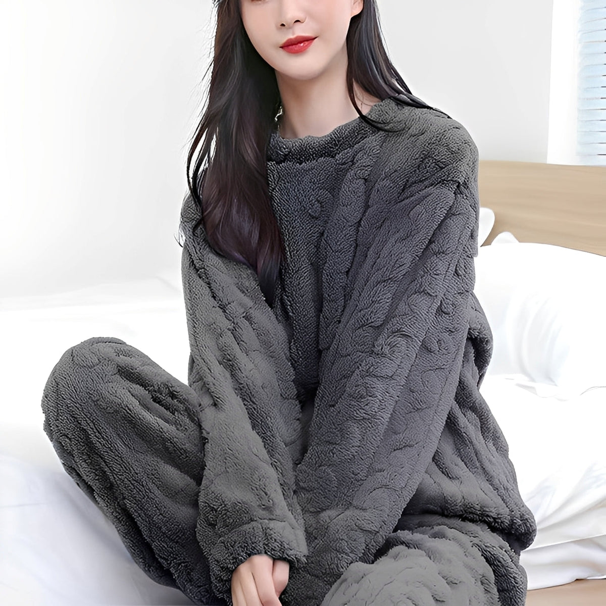 Melysa - Conjunto de pijama acogedor y cómodo