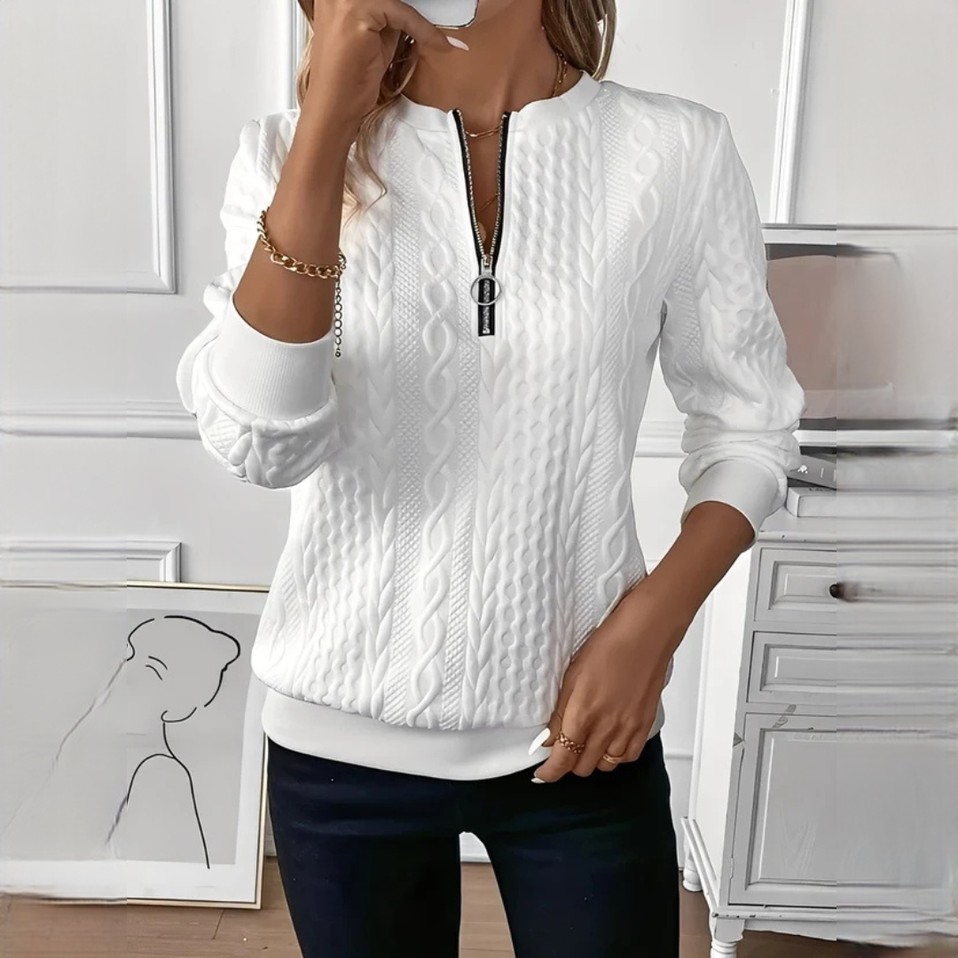 Hedie - Suéter con cremallera elegante y chic