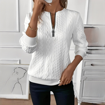 Hedie - Suéter con cremallera elegante y chic