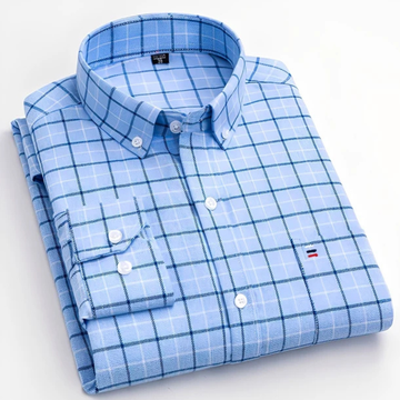 Nikollas - Camisa a cuadros informal de manga larga