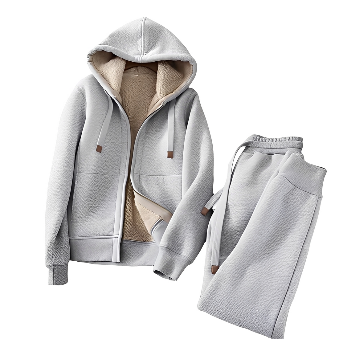 Andy - Conjunto de sudadera con capucha cálida y pantalón