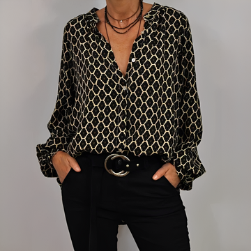 Lenna - Blusa sofisticada con cuello en V