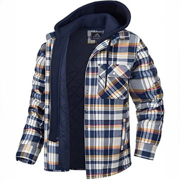 Cole - Chaqueta de cuadros acogedora