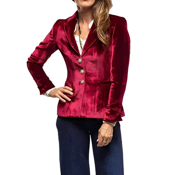 Martha - Blazer elegante con acabado brillante