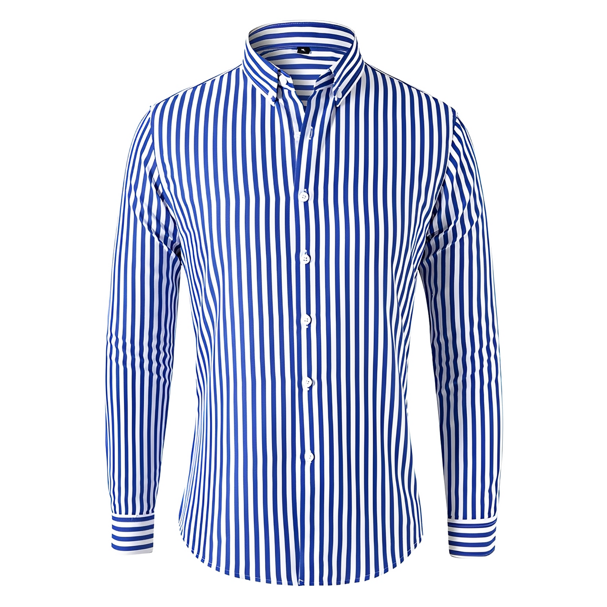 Dennis - Camisa de manga larga con rayas y ajuste relajado
