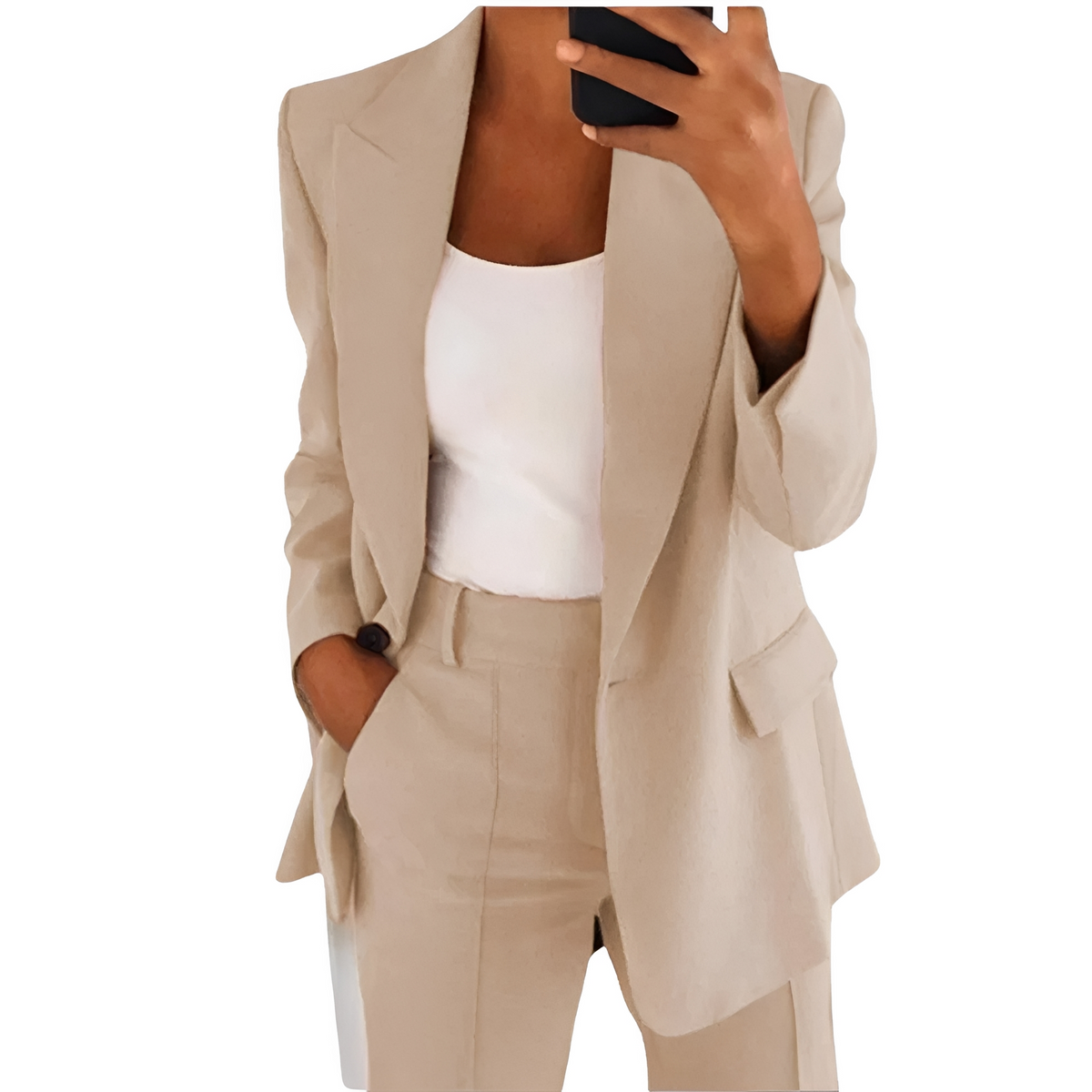 Johara - Conjunto casual compuesto por blazer y pantalón