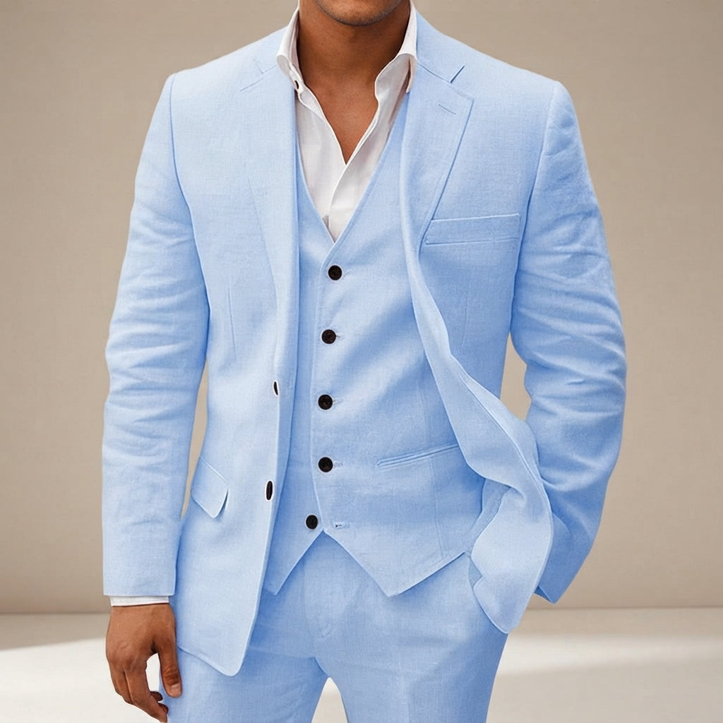 Erik - Conjunto de traje elegante de tres piezas