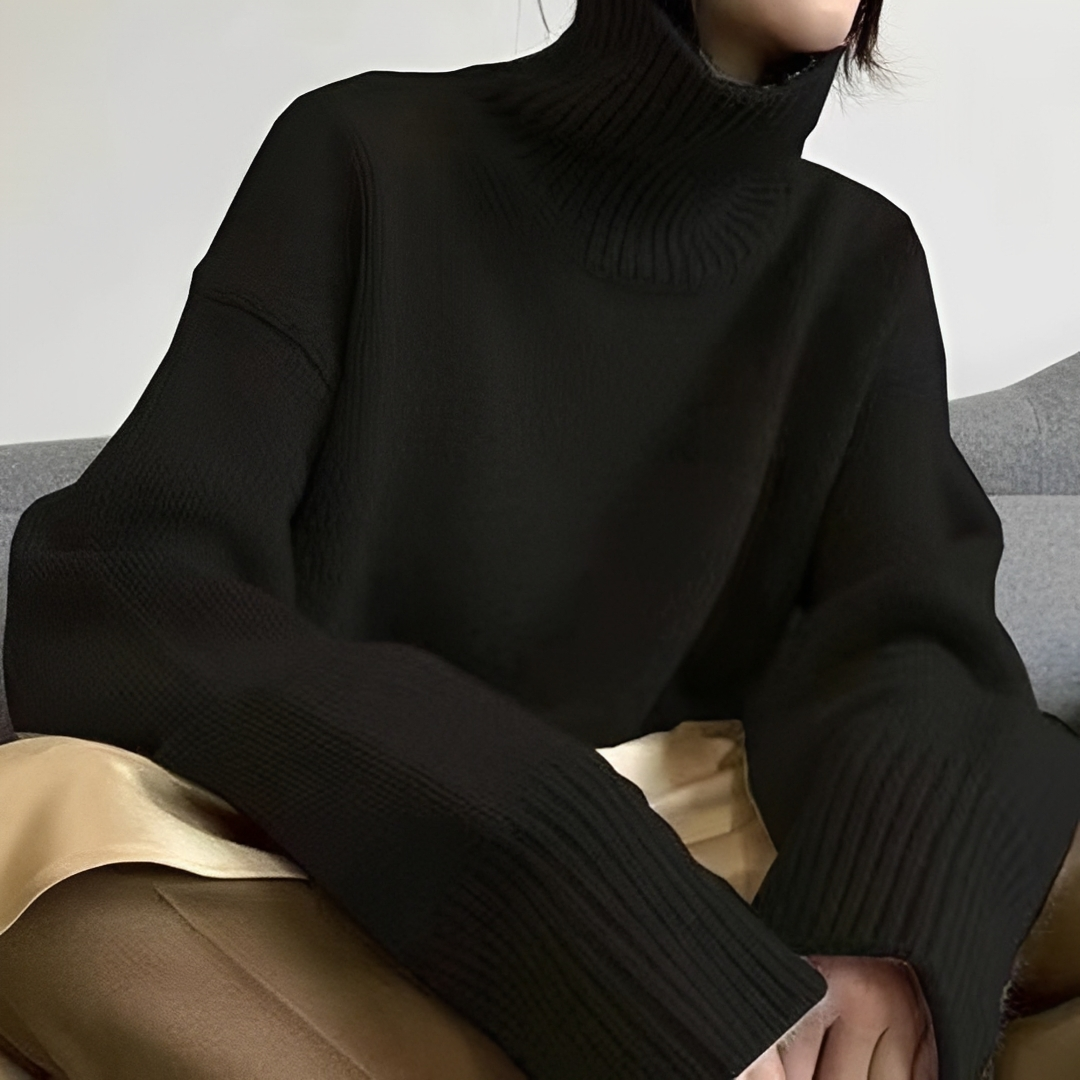 Adiene - Suéter de cuello alto elegante y acogedor