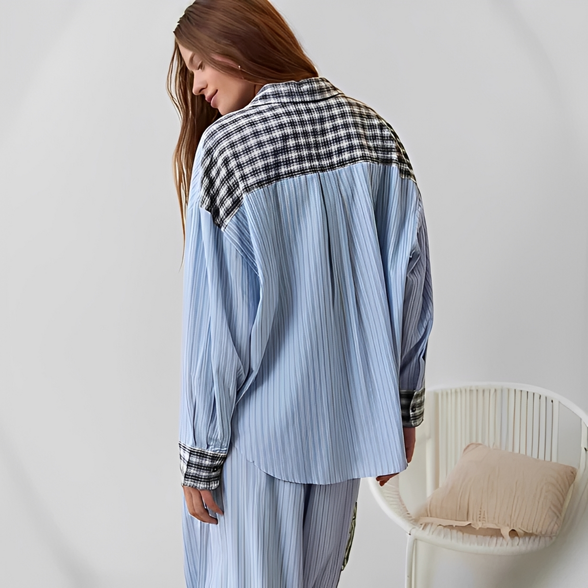 Ellenora - Conjunto de pijama cómodo y cálido