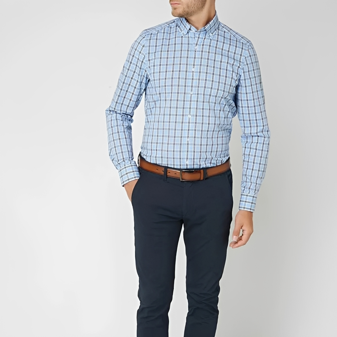 Louis - Camisa de cuadros elegante y casual