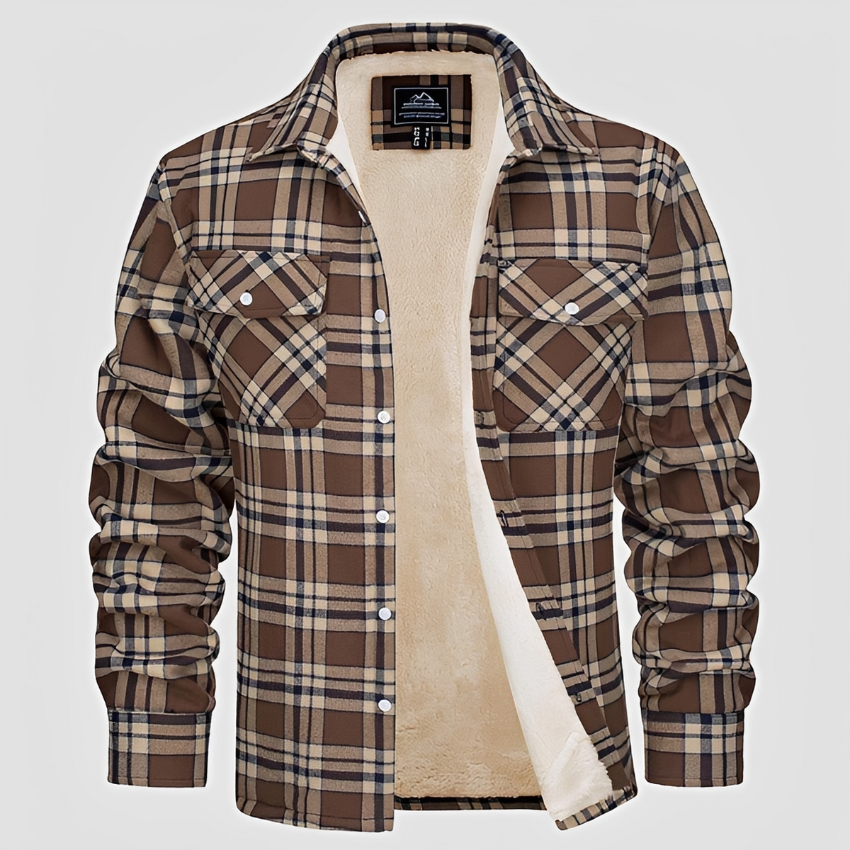 Marlon - Camisa de cuadros de invierno robusta