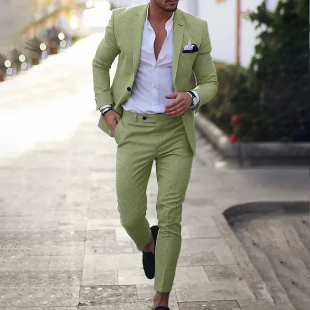 Asher - Conjunto de traje con pantalón, estilo casual