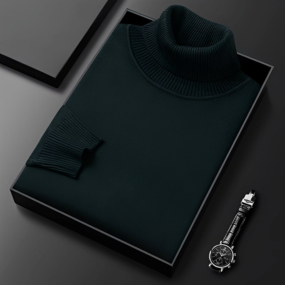 Patrick - Suéter de cuello alto elegante y suave