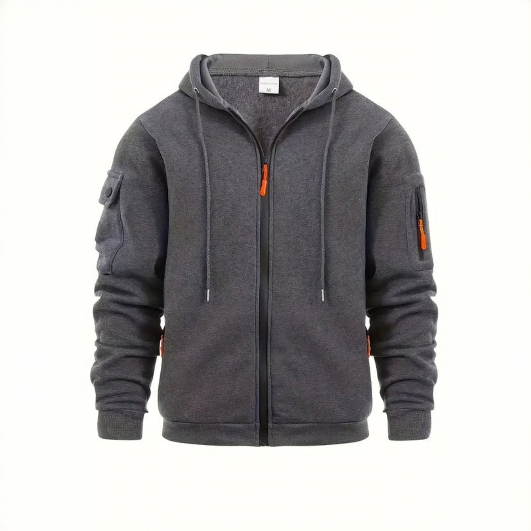 Rendon - Sudadera con capucha y cremallera