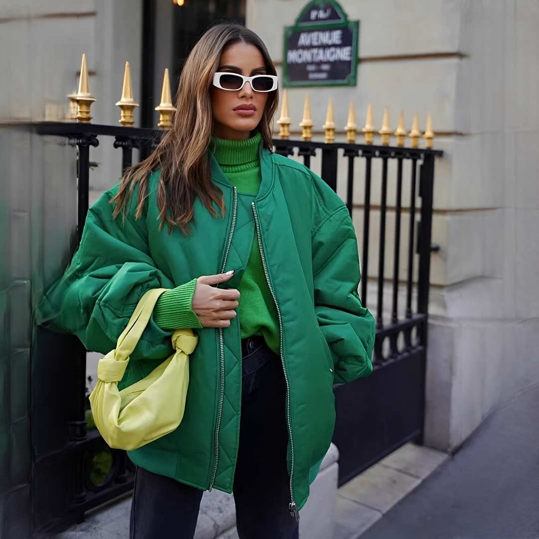 Fellaine - Chaqueta bomber oversize acogedora