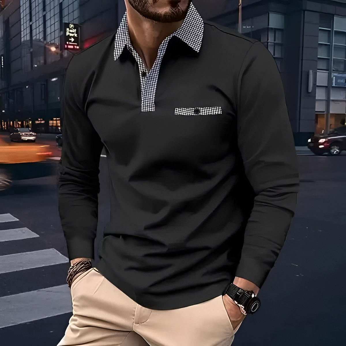 Dansel - Camisa robusta de manga larga