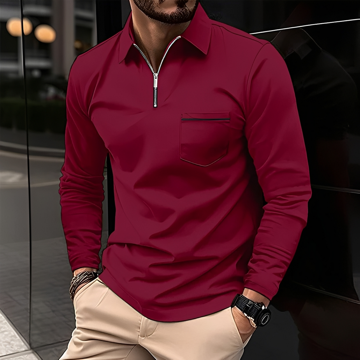 Romeo - Camiseta clásica y cálida de manga larga