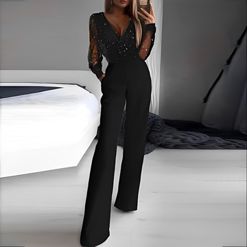 Arianna - Elegante mono con cuello en V