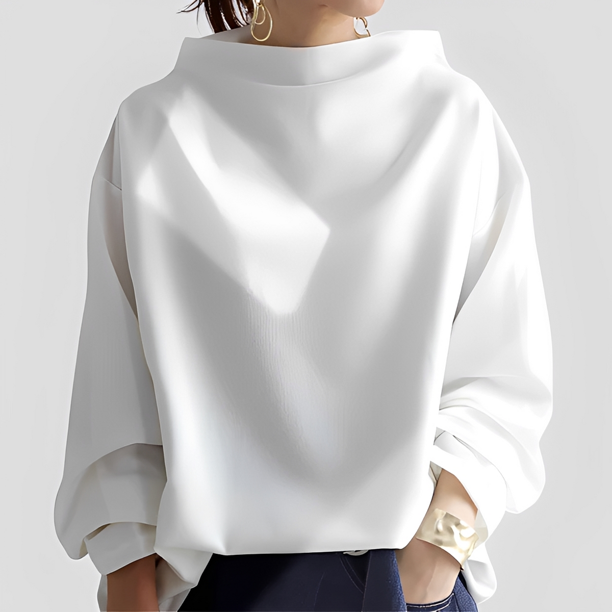 Romayne - Suéter de cuello alto elegante y chic