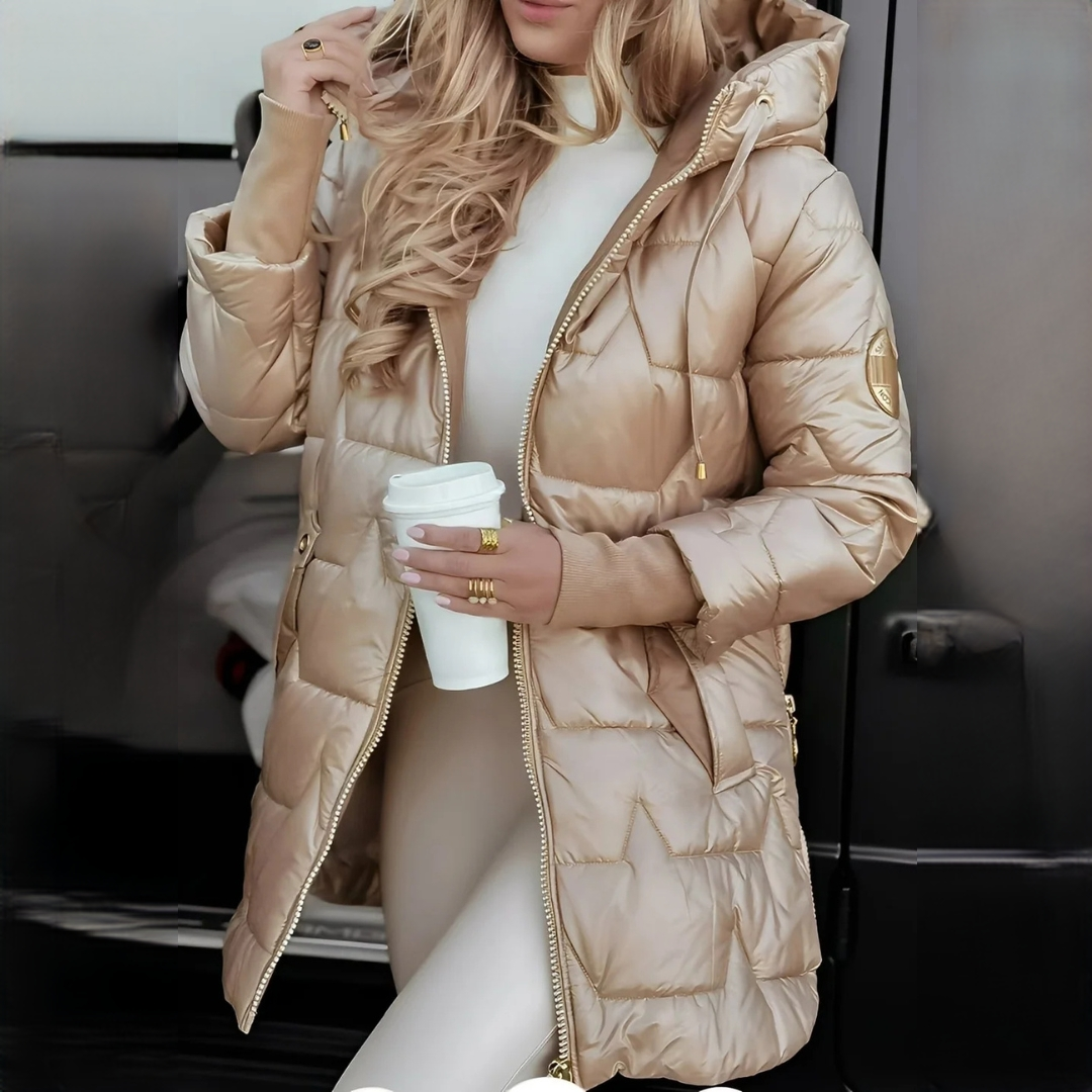 Georgina - Abrigo elegante y cálido con capucha