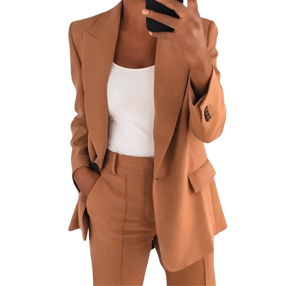 Johara - Conjunto casual compuesto por blazer y pantalón