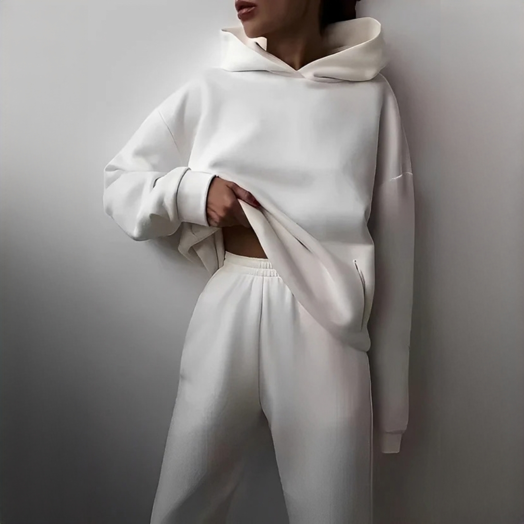 Adelia - Juego de sudadera con capucha cómodo y cálido