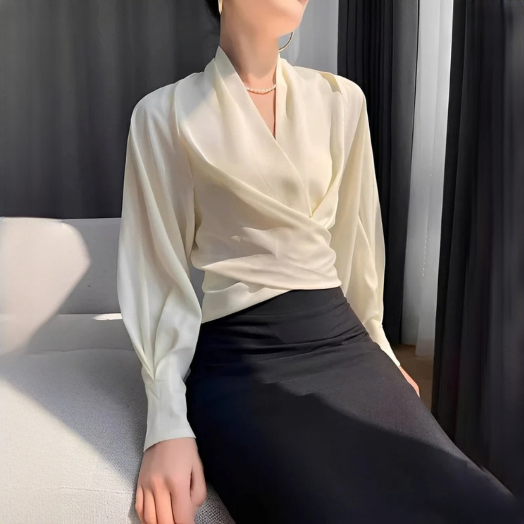 Annora - Blusa elegante y chic de manga larga