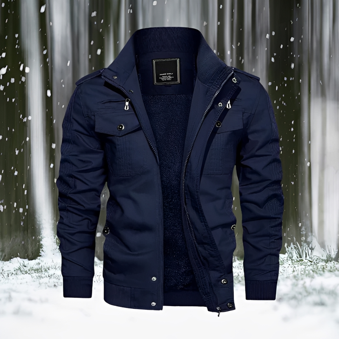 Gerald - Chaqueta con cremallera robusta