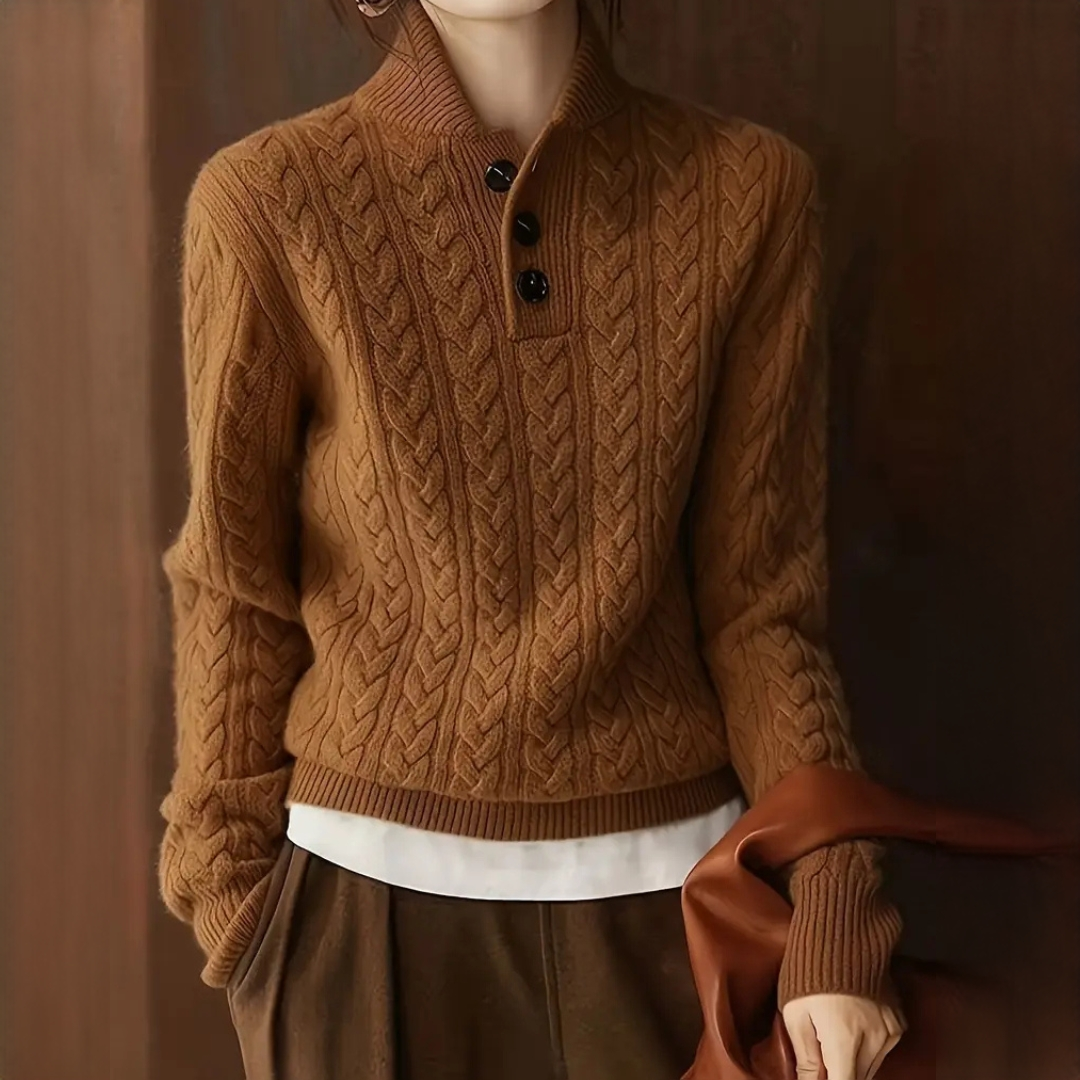 Agnes - Suéter de cuello alto elegante y cálido
