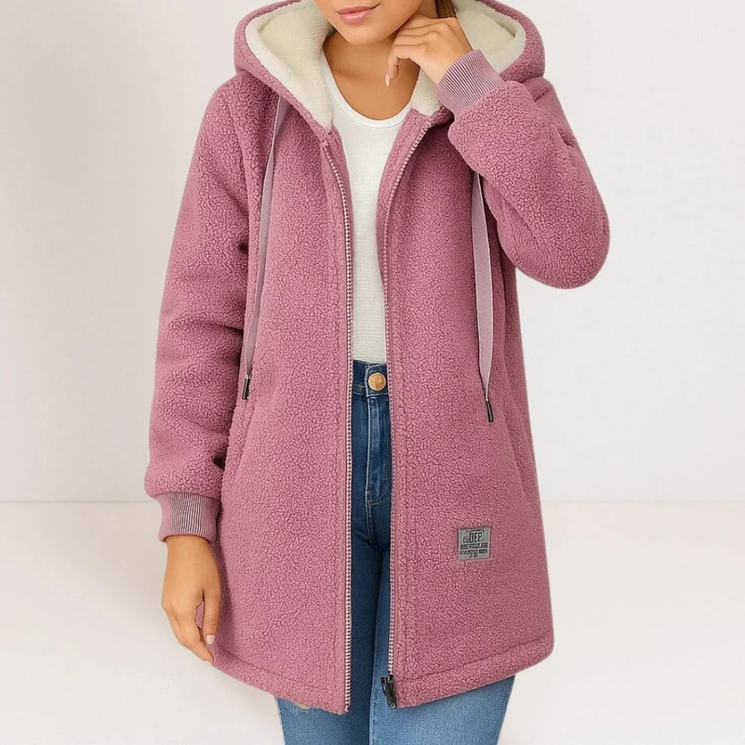 Collene - Chaqueta con capucha, cálida y cómoda