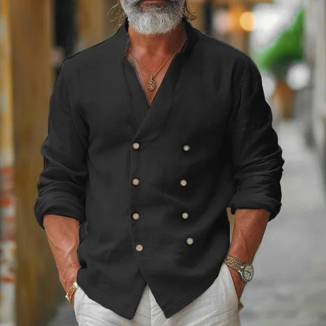 Vireo - Camisa elegante con escote en V