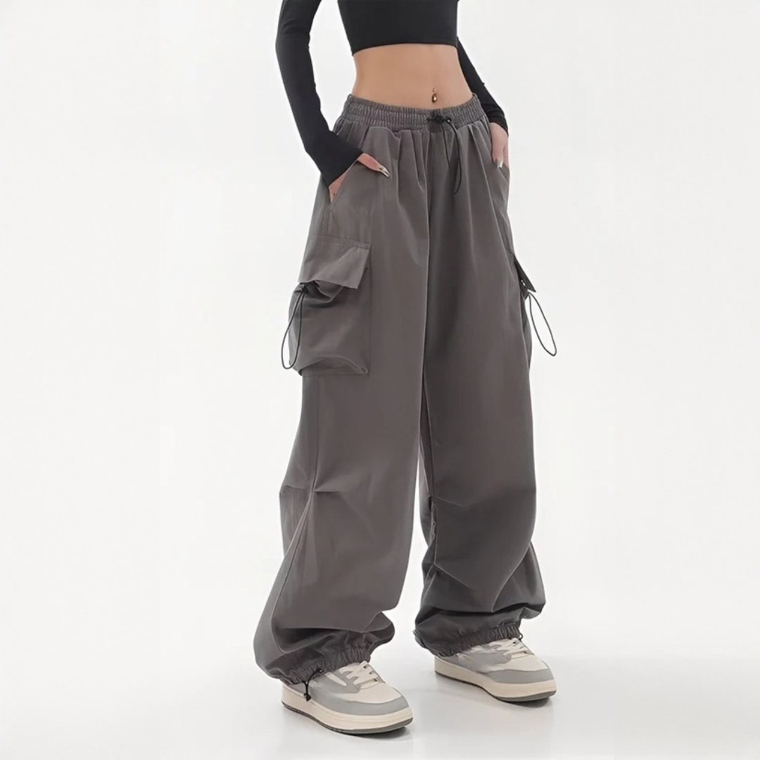 Aimée - Pantalones cargo modernos con pierna ancha