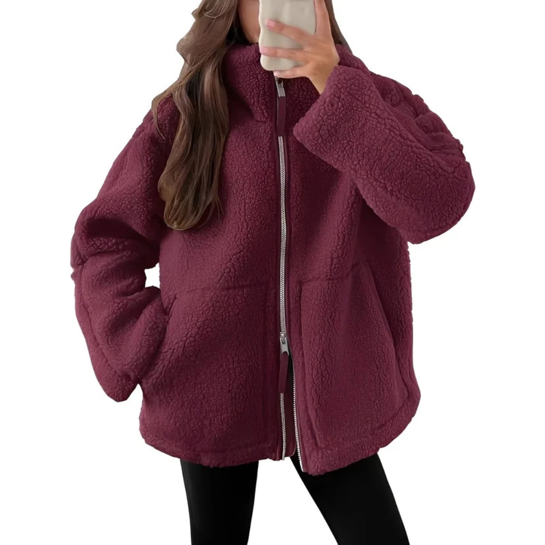 Rowena - Chaqueta elegante y cálida con cremallera